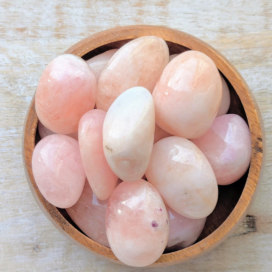 tumbled pink morganite 