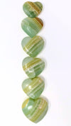 Pistachio Calcite Heart